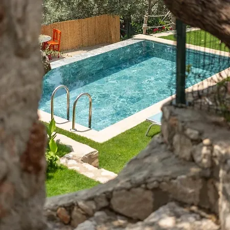 Stone House With Pool Among Olive Trees In Kabak Vila